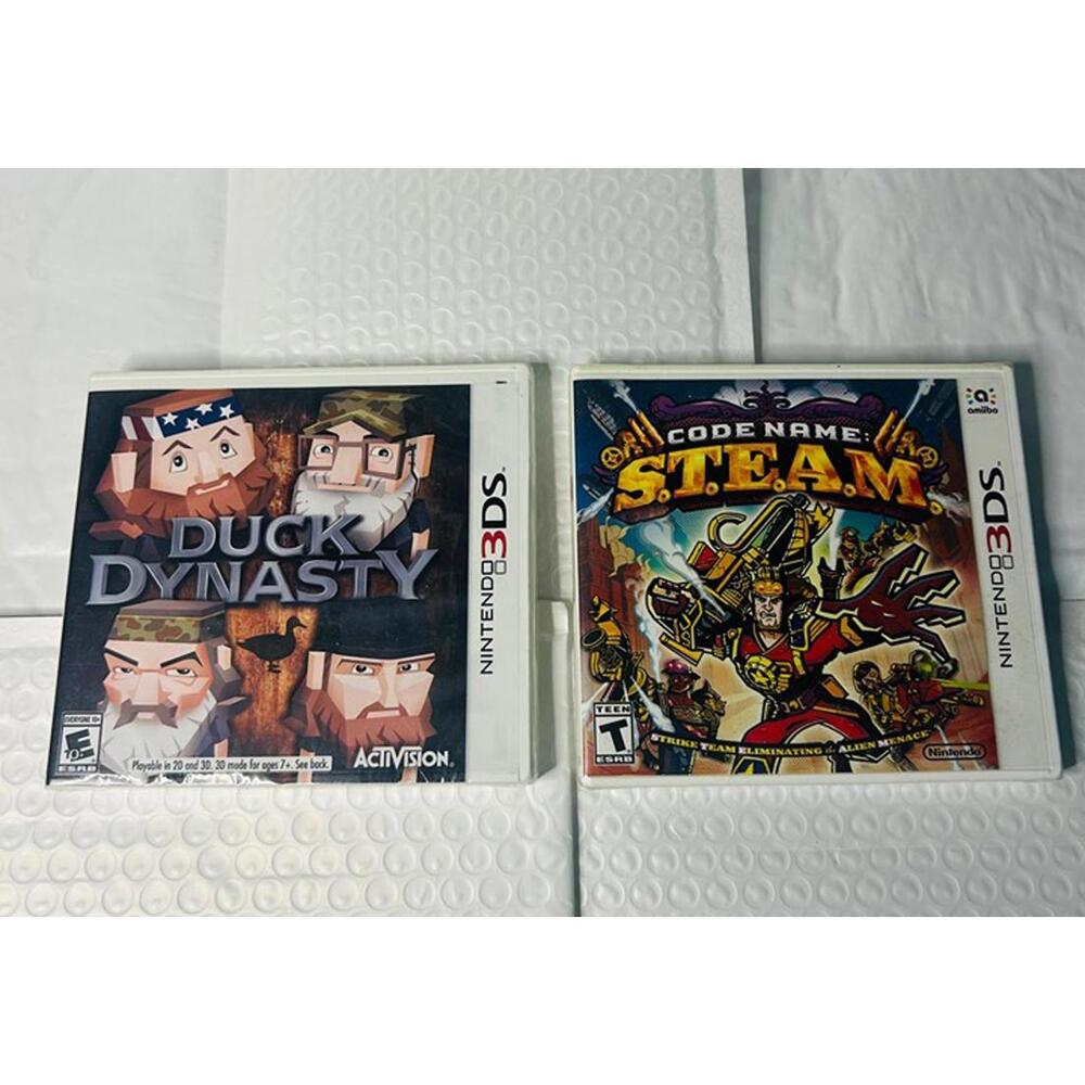 Duck Dynasty & Code Name: S.T.E.A.M. Video Games For The Nintendo 3DS New Sealed